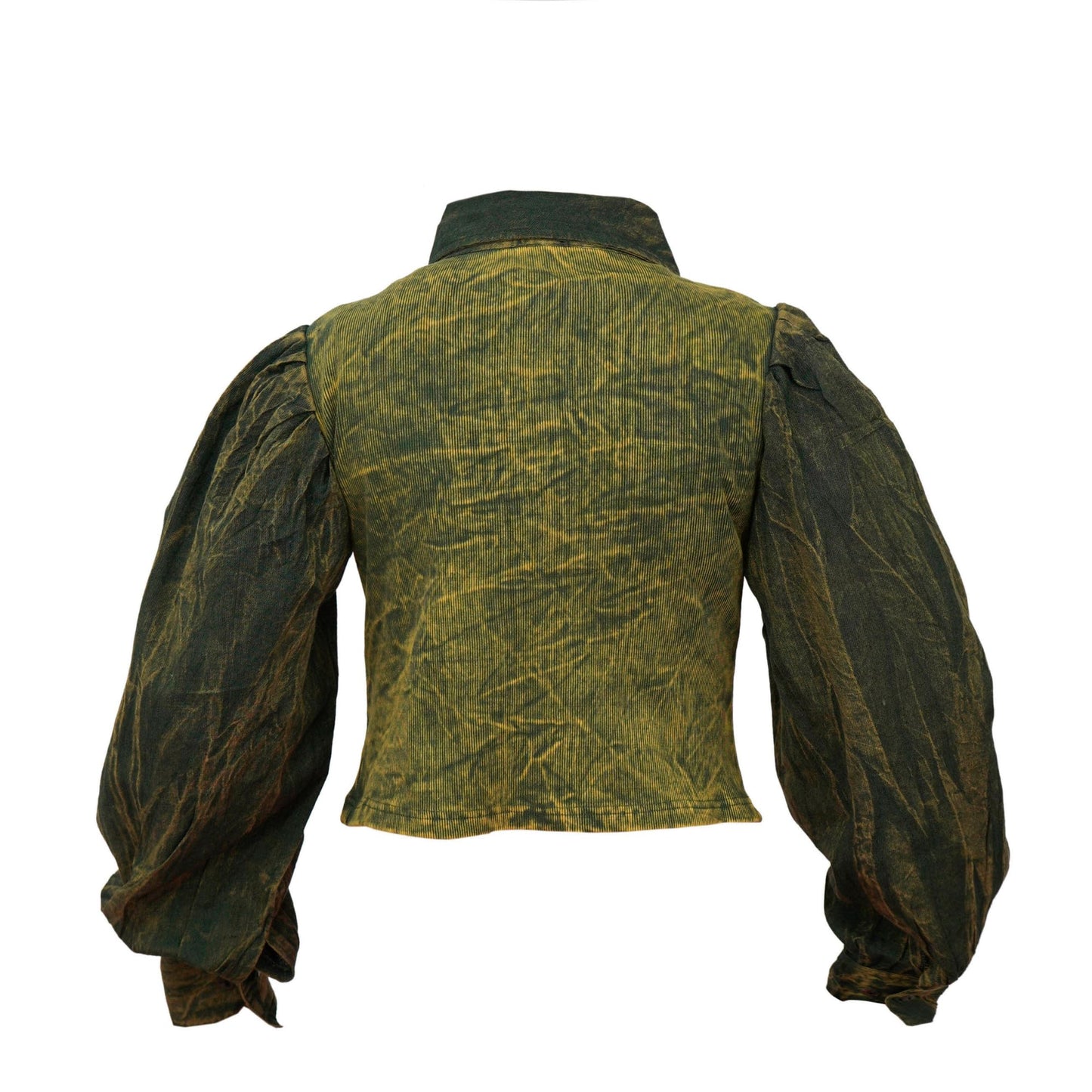 Women Long Sleeve Button Down Boho Short Shirt