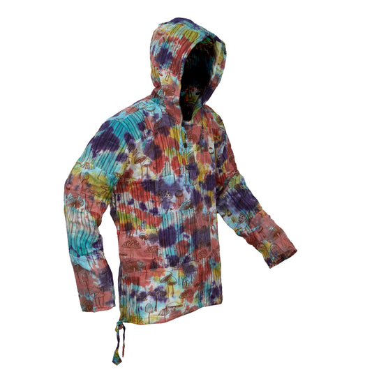 Mens Lightweight Hippie Hooded Shirt
