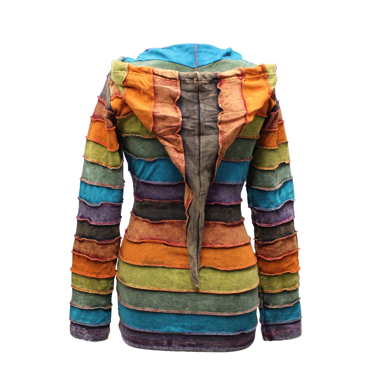stonewashed-rainbow-rib-hoodie-jacket-for-women