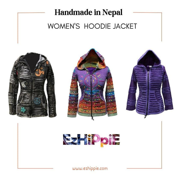 Nepalese Hoodie Jacket for Women Available in the UK