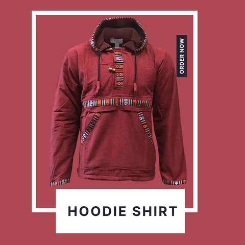 Nepali Mens Hoodie Jacket: Blending Style and Tradition