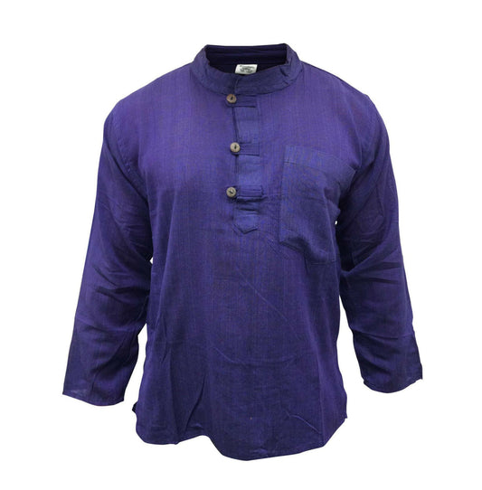 Embrace Effortless Style with Ezhippie's Men's Collarless Shirt