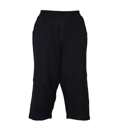 Mens Ankle Length Summer Work Pants Cotton Relaxed Fit Casual Hippy Trousers