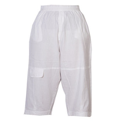 Mens Ankle Length Summer Work Pants Cotton Relaxed Fit Casual Hippy Trousers
