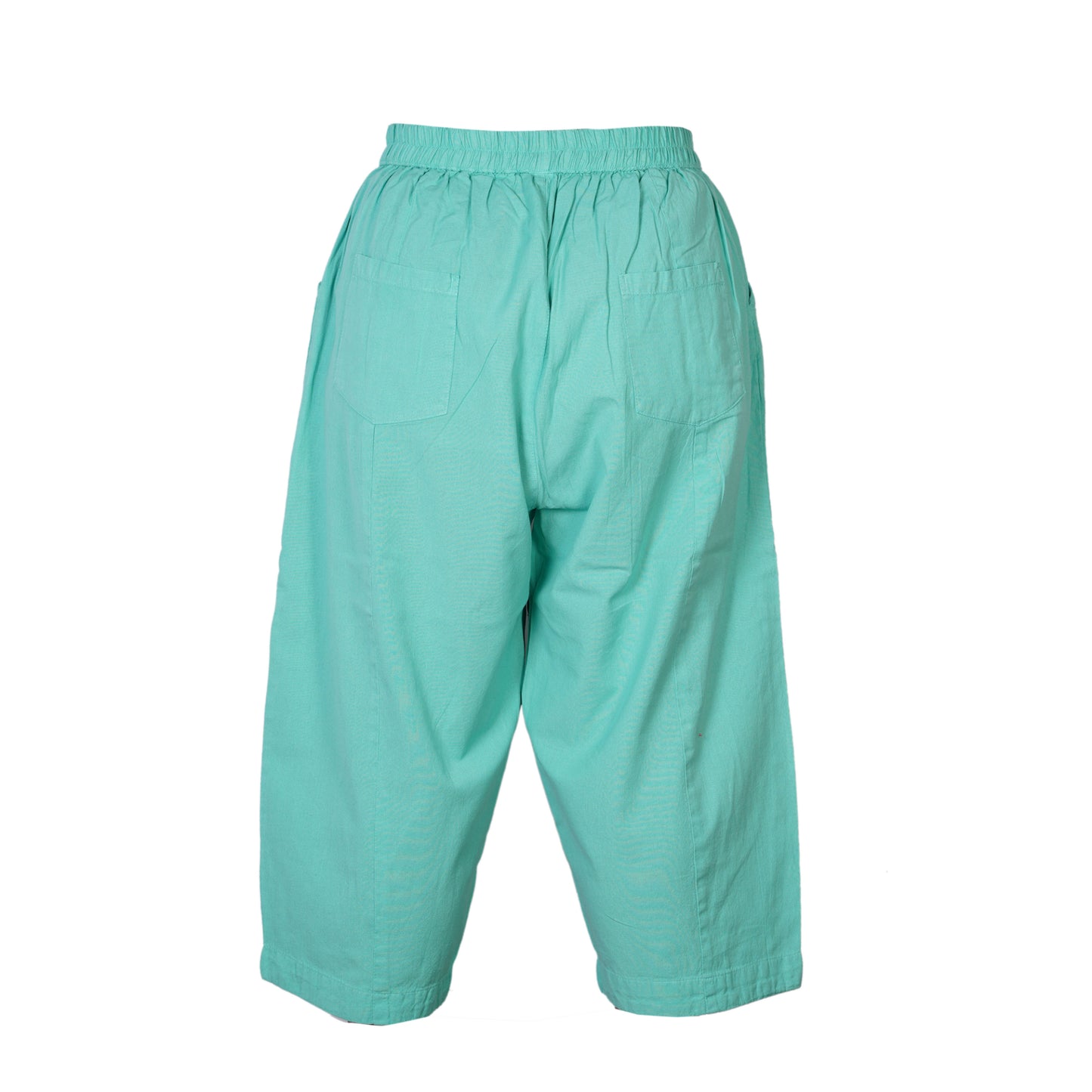 Mens Ankle Length Summer Work Pants Cotton Relaxed Fit Casual Hippy Trousers