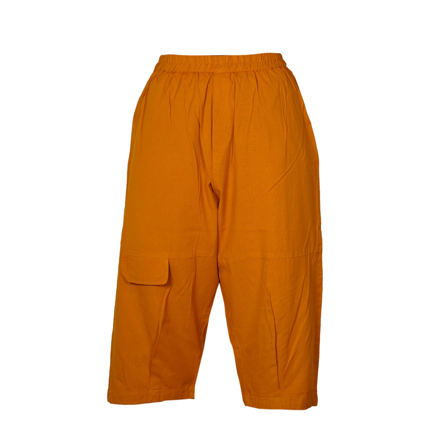 Mens Ankle Length Summer Work Pants Cotton Relaxed Fit Casual Hippy Trousers