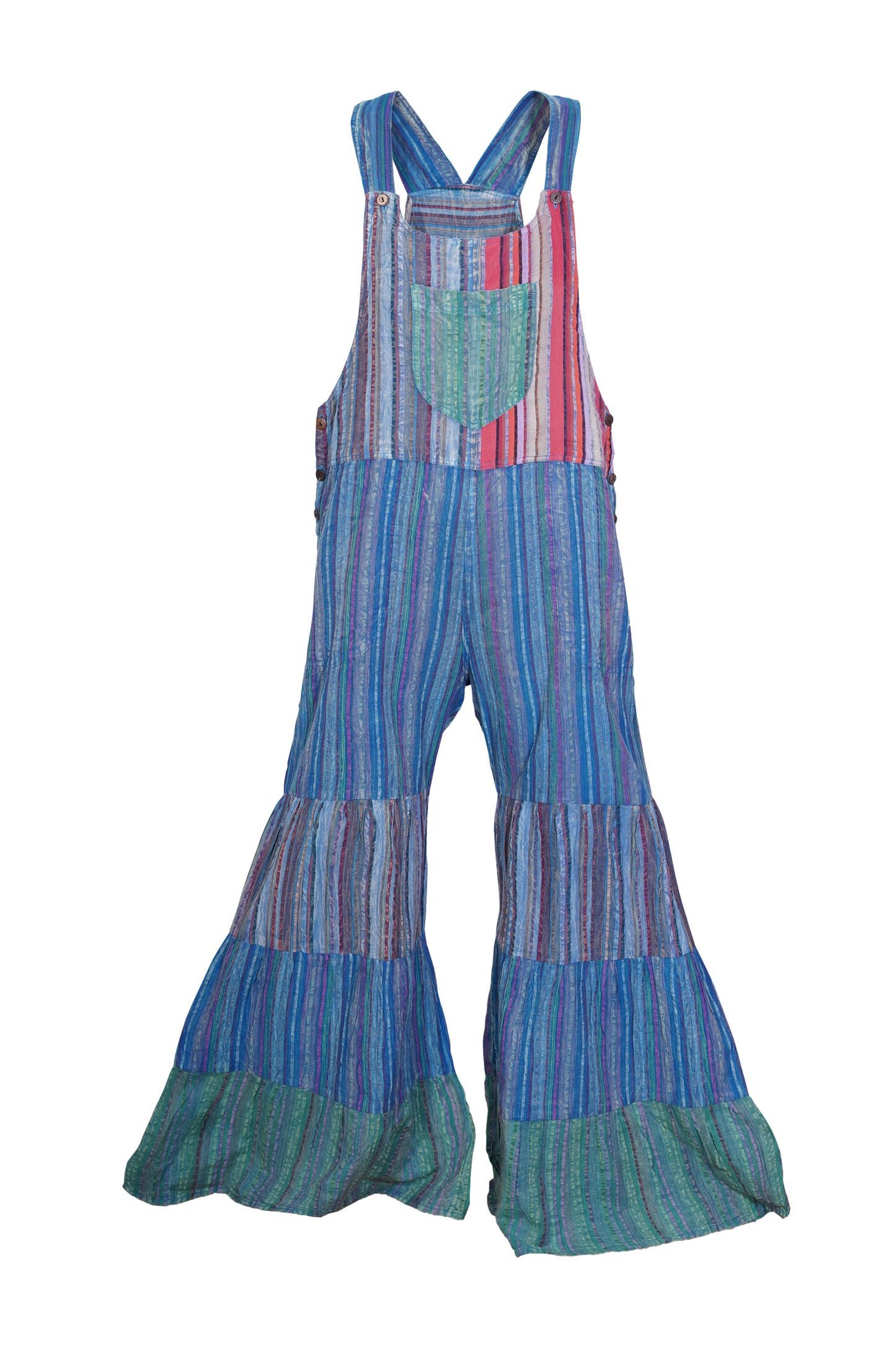 Women’s Cotton Hippie Summer Classic Dungaree with Adjustable Straps
