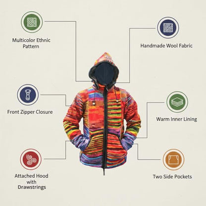 Men's Tie Dye Knitted Jacket