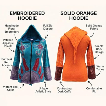 Women's Sun Flames Hoodie Jacket