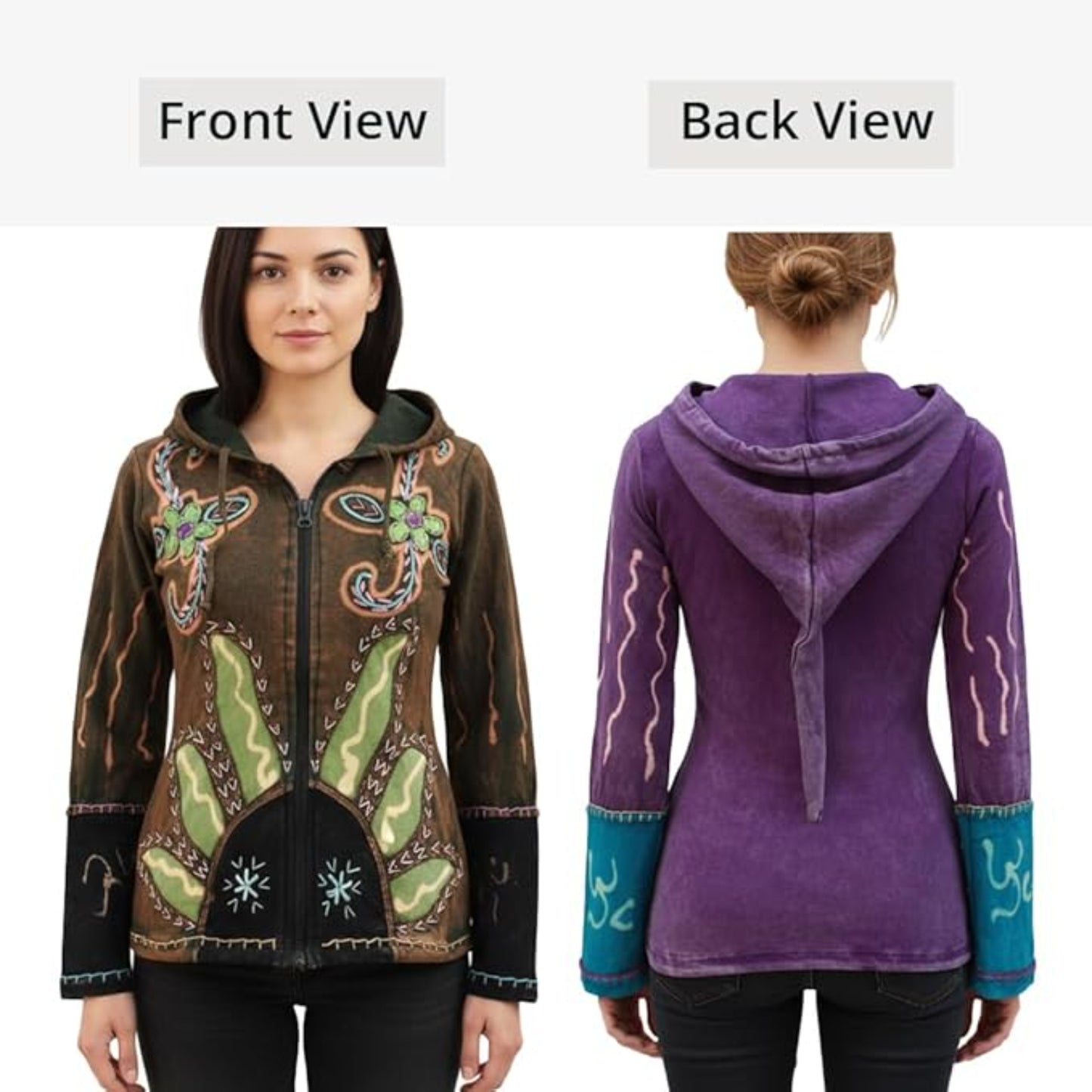 Women's Sun Flames Hoodie Jacket