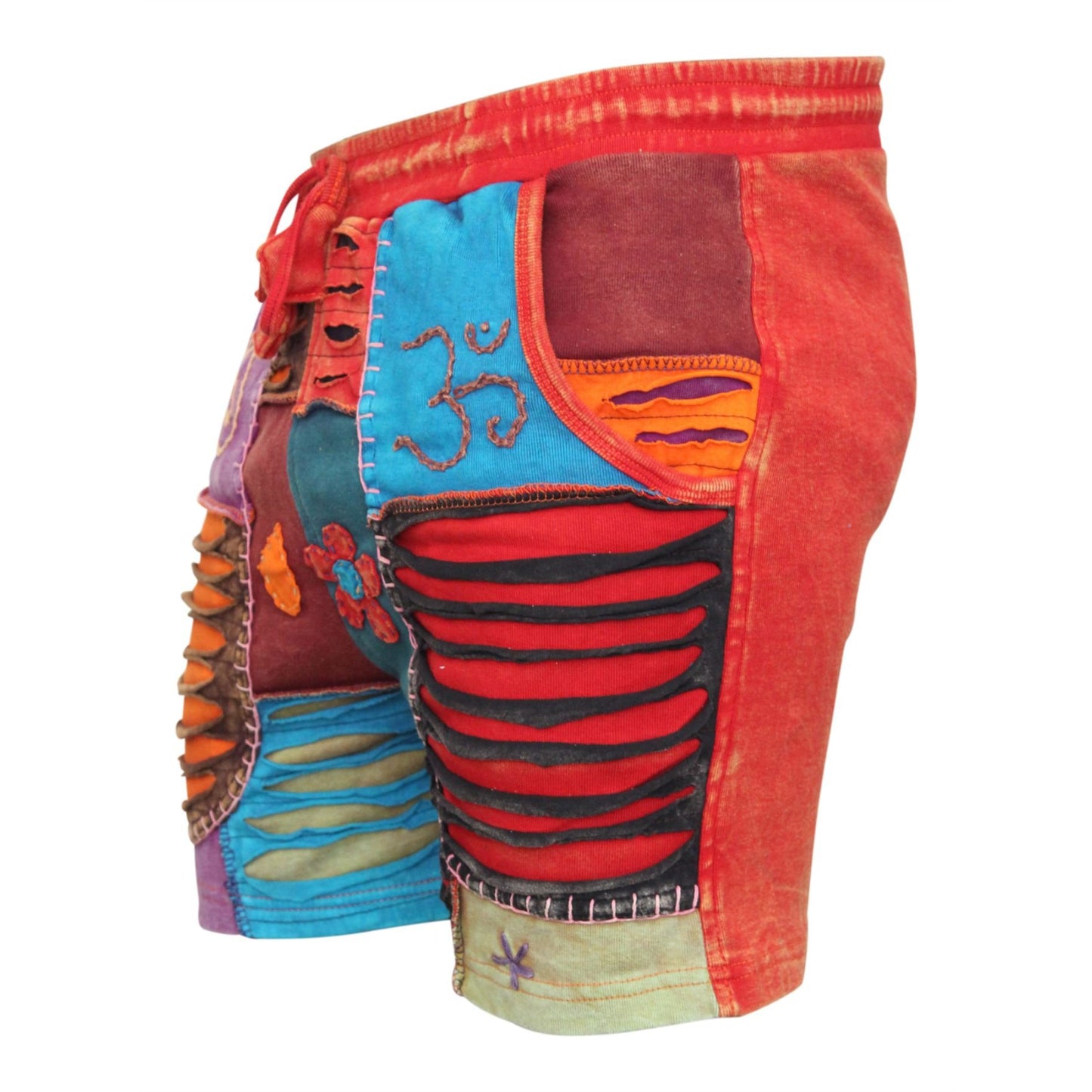 WOMEN FADED STONEWASHED CASUAL SUMMER PANT HOLIDAY HIPPIE SHORTS