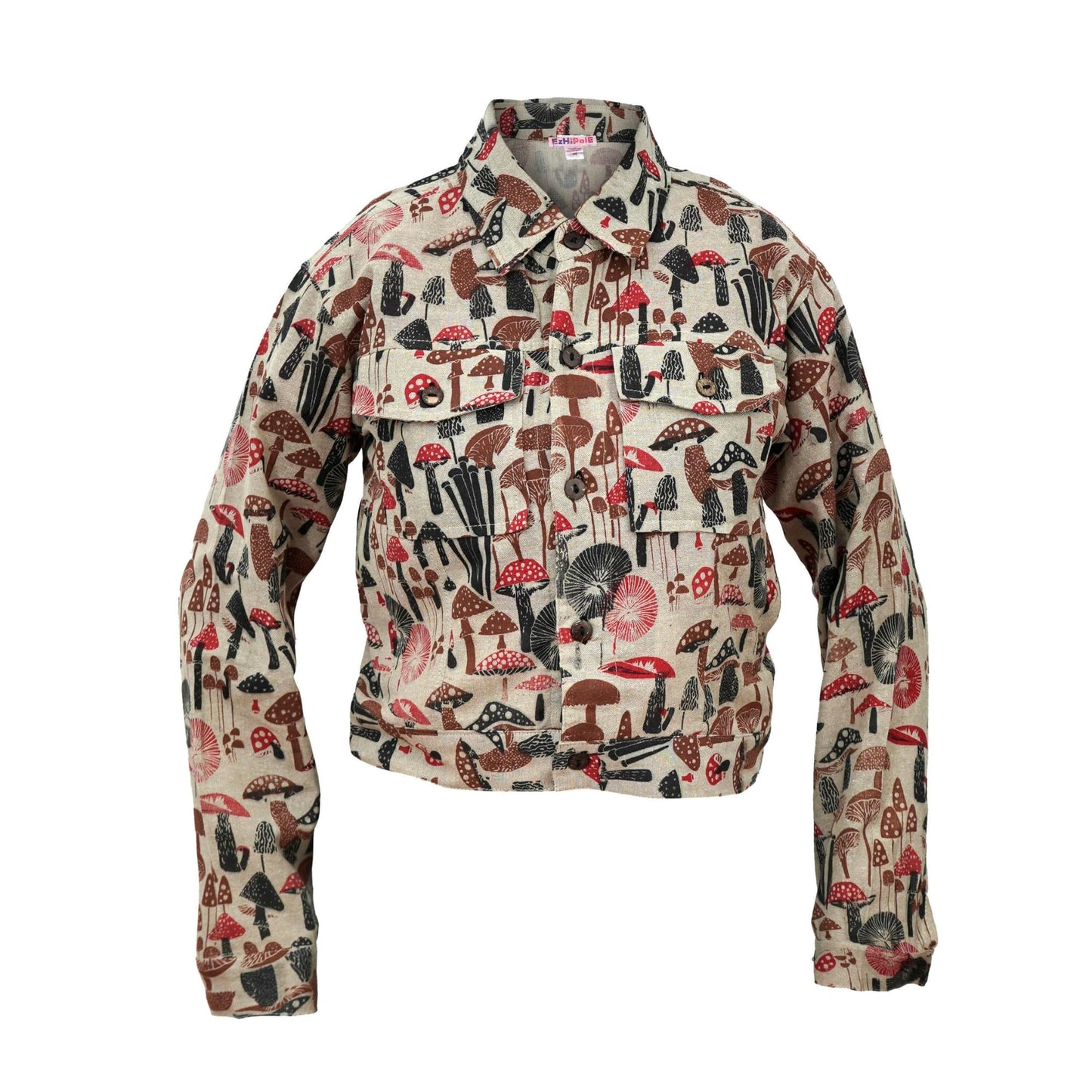 Womens Long Sleeve Tops Tie Dye Button Down Hippie Shirt