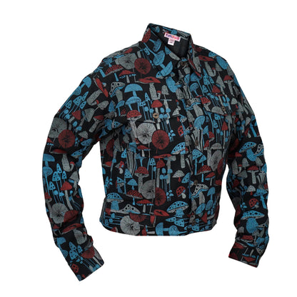 Womens Long Sleeve Tops Tie Dye Button Down Hippie Shirt