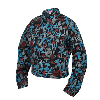 Womens Long Sleeve Tops Tie Dye Button Down Hippie Shirt