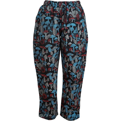 Womens Hippie Trouser Mushroom Print Harem Pants Elastic Waist Yoga Boho Pajama