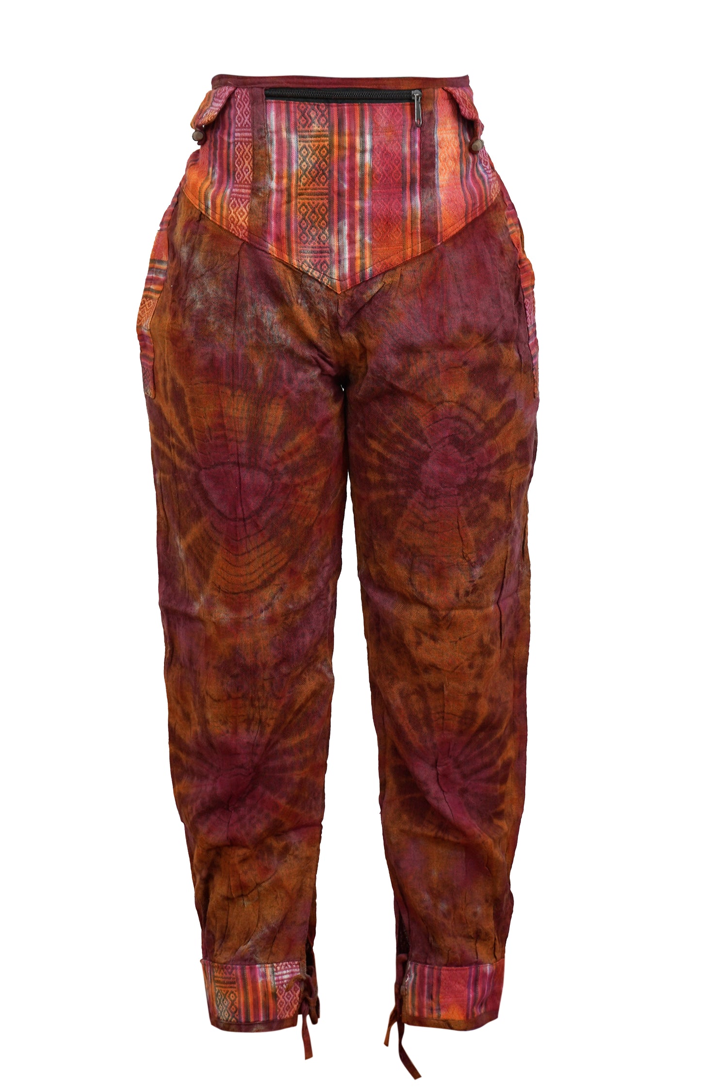 Womens Tie Dye Skirt Trouser Elastic Waist Hippie Pants