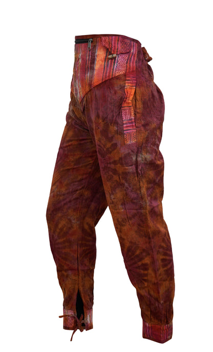 Womens Tie Dye Skirt Trouser Elastic Waist Hippie Pants