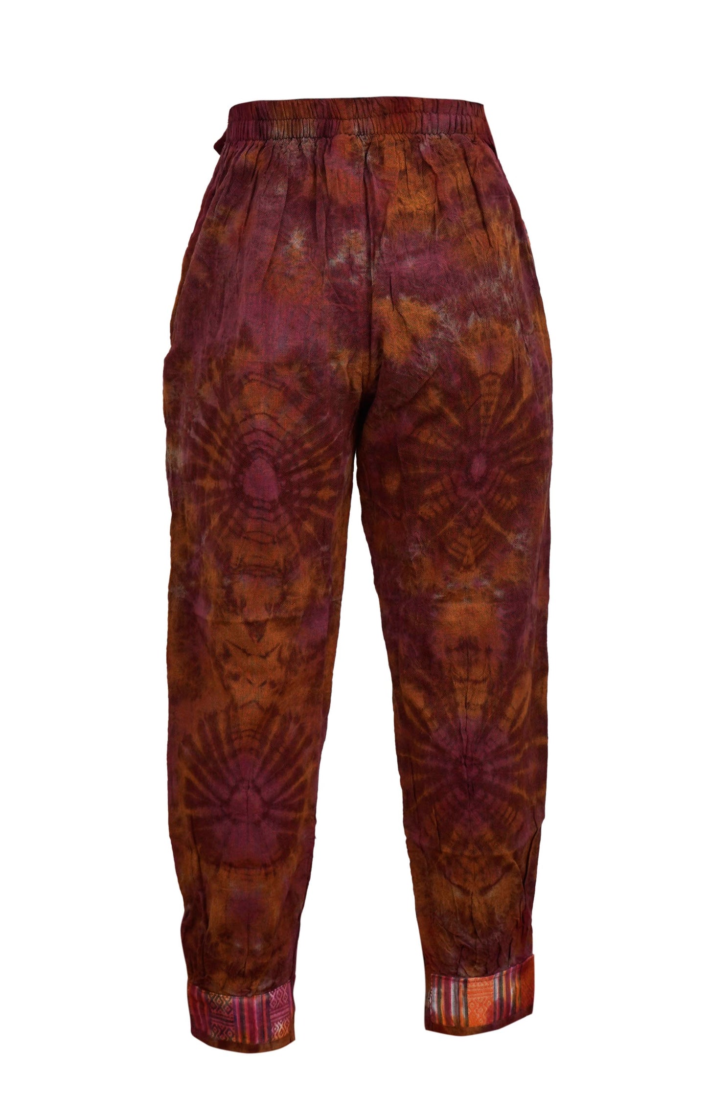 Womens Tie Dye Skirt Trouser Elastic Waist Hippie Pants