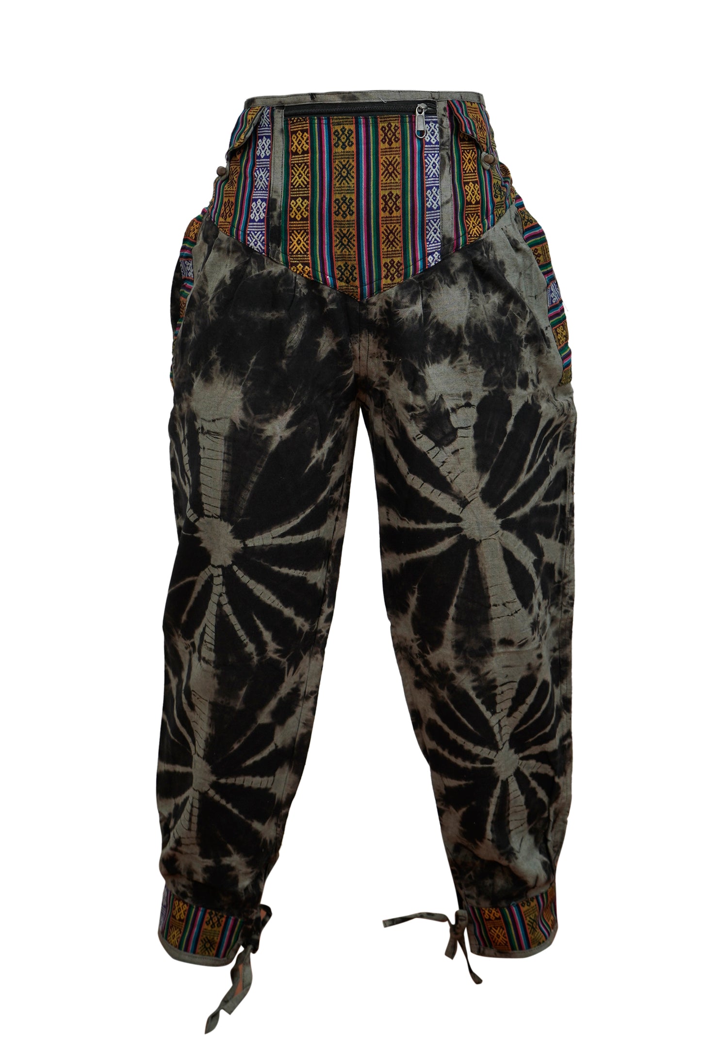 Womens Tie Dye Skirt Trouser Elastic Waist Hippie Pants