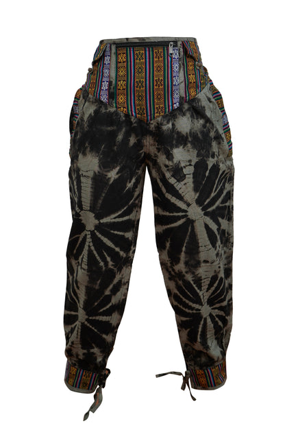 Womens Tie Dye Skirt Trouser Elastic Waist Hippie Pants