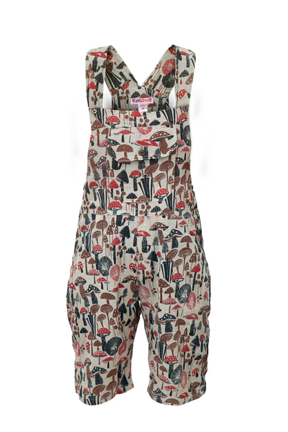 Women's Short Dungarees Patchwork Cotton Hippie Summer Jumpsuits