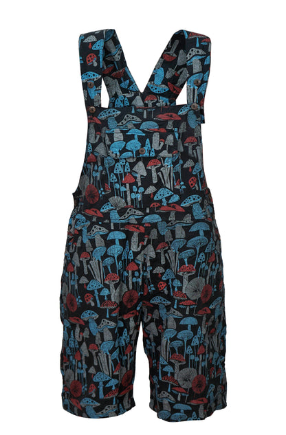 Women's Short Dungarees Patchwork Cotton Hippie Summer Jumpsuits