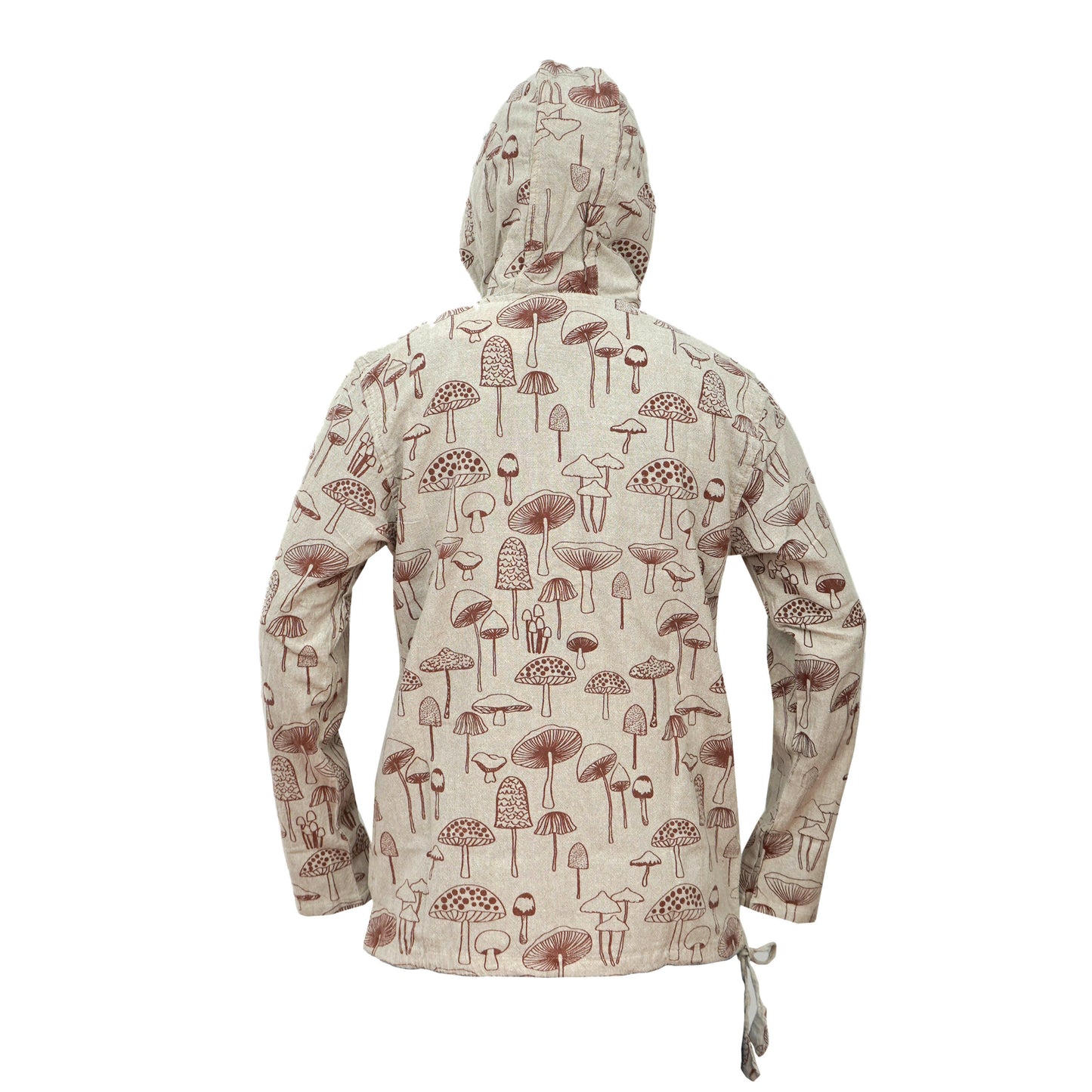 Mens Lightweight Hippie Hooded Shirt