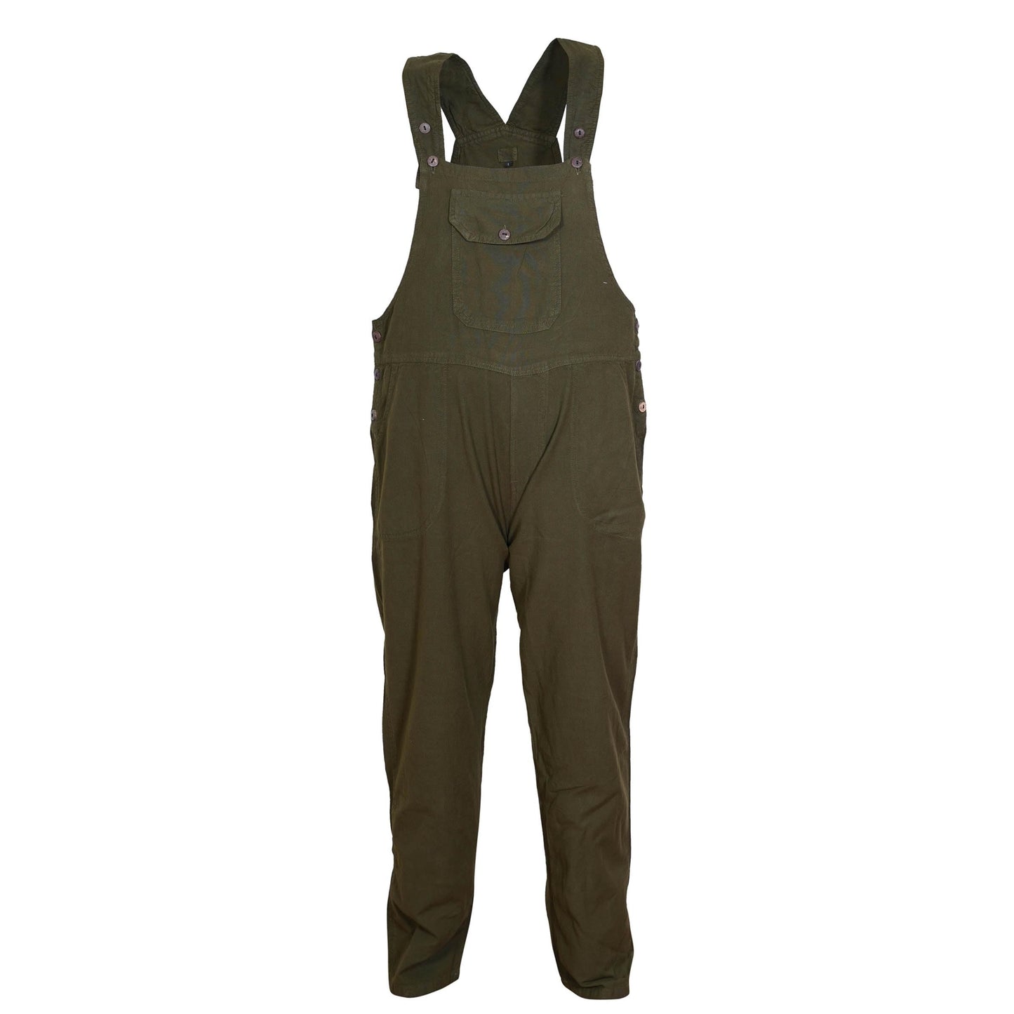 Women's Dungaree Cotton Hippie Classic Summer Jumpsuit with Adjustable Straps