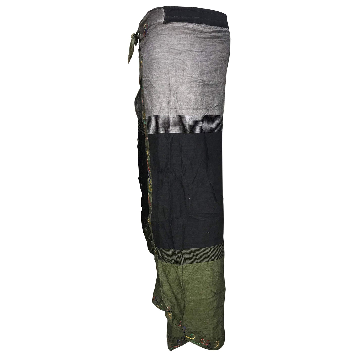 WOMEN MULTICOLOURED HIPPIE WRAP TROUSER PANTS