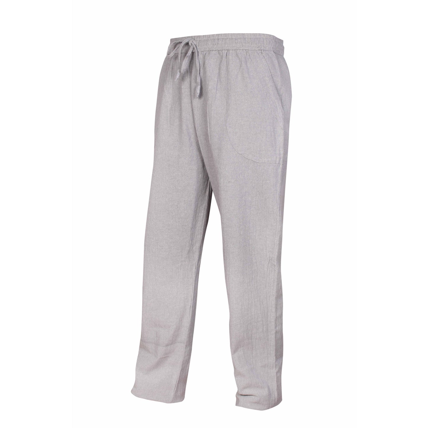 WOMENS PLAIN TROUSERS ELASTICATED WAIST YOGA PANTS WITH POCKETS