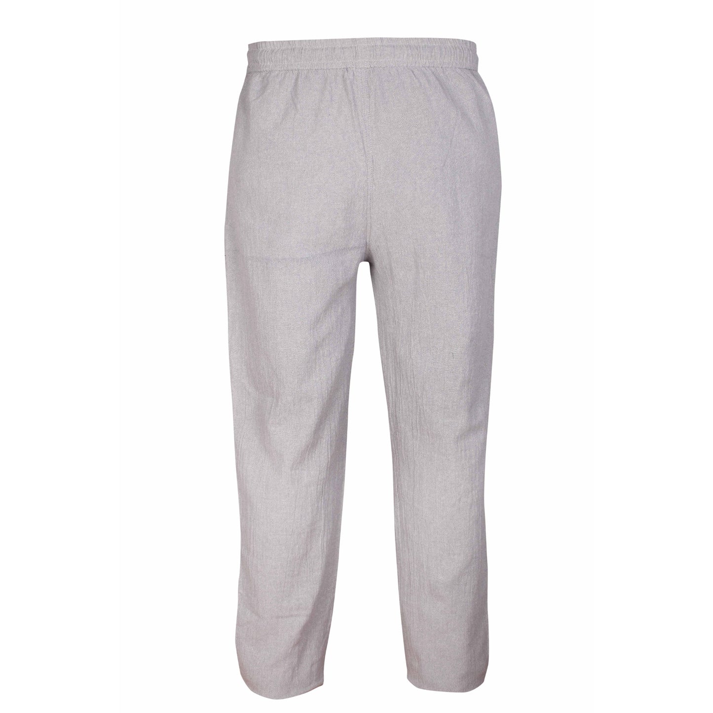 WOMENS PLAIN TROUSERS ELASTICATED WAIST YOGA PANTS WITH POCKETS