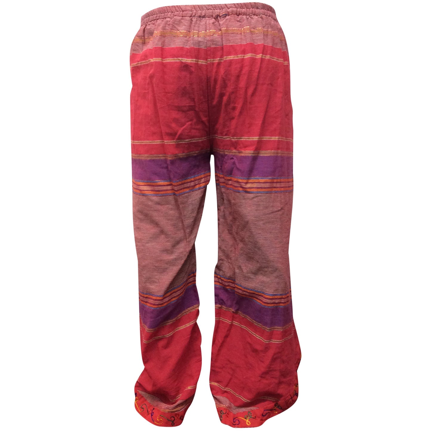 WOMEN MULTICOLOURED HIPPIE WRAP TROUSER PANTS