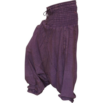 Womens Boho Baggy Loose Fit Aladdin Harem Pants Cotton Grey Yoga Hippie Trousers