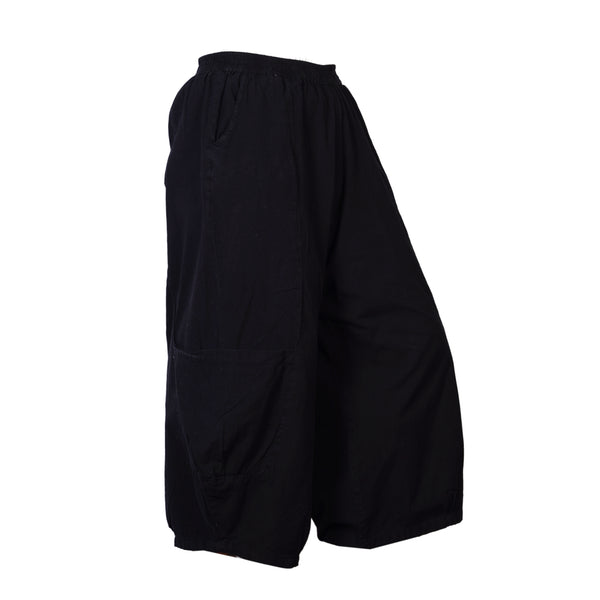 Men's Casual Relaxed Fit Elastic Waist Hippie Cotton Cargo Trouser