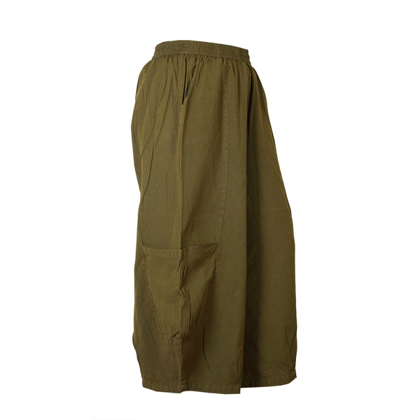 Men's Casual Relaxed Fit Elastic Waist Hippie Cotton Cargo Trouser