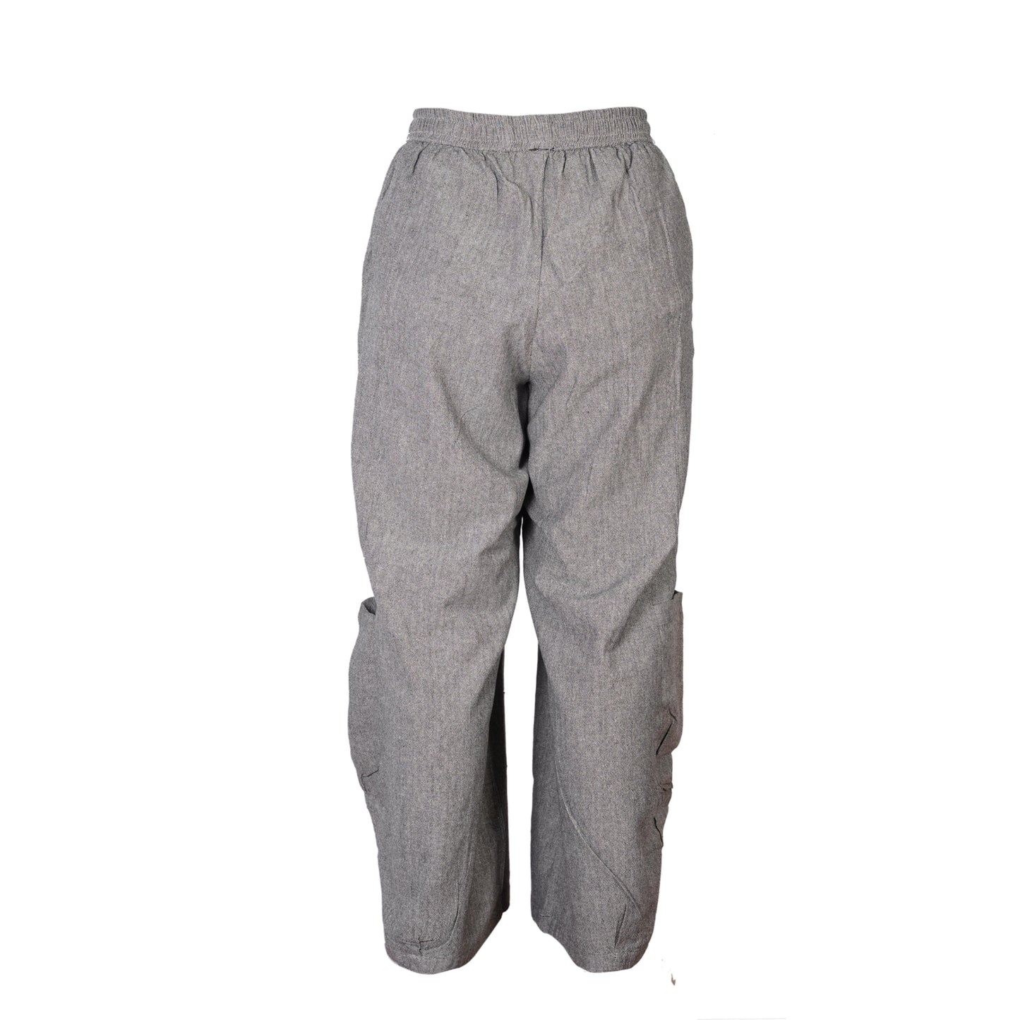 Men's Casual Relaxed Fit Elastic Waist Hippie Cotton Cargo Trouser