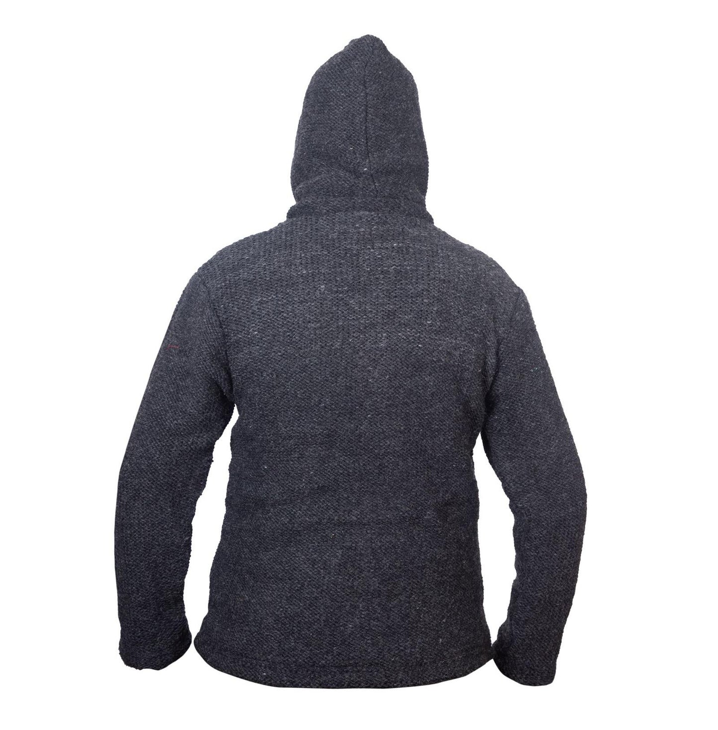 Men's Woolen High Neck Fleece Lined Camping Warm Jacket
