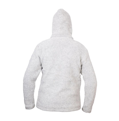 Men's Woolen High Neck Fleece Lined Camping Warm Jacket