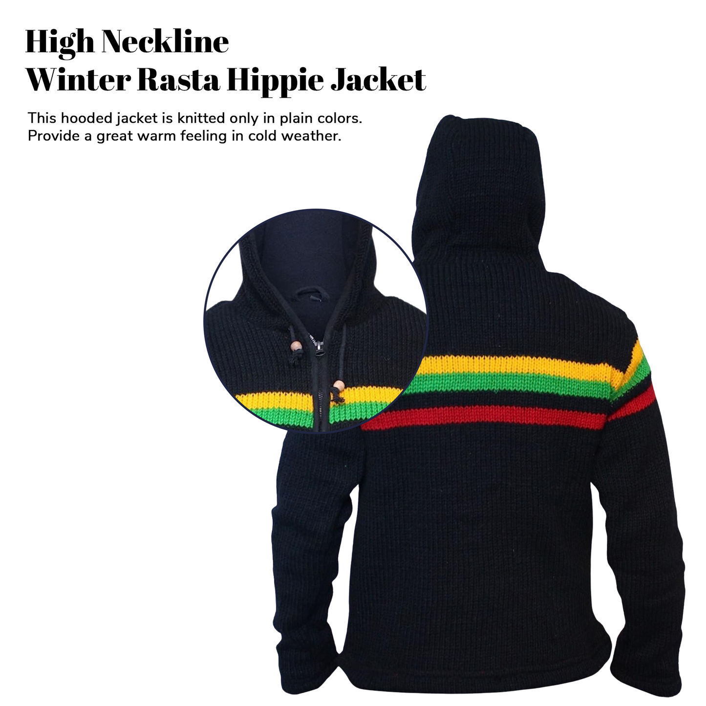Men's Winter Rasta Hippie Jacket