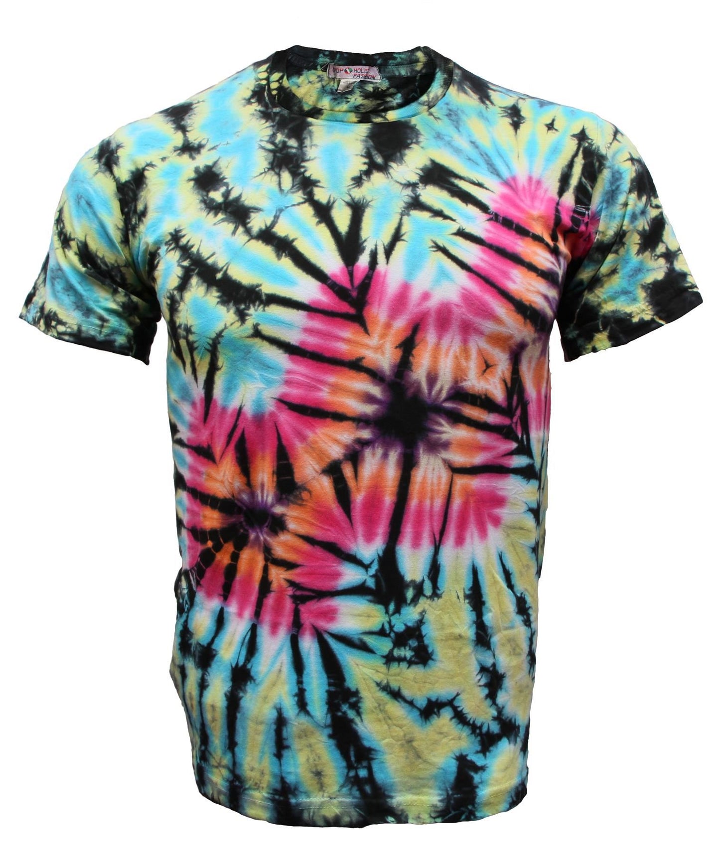 Our best selling staple unisex tie dye t-shirt. Nail the DIY tie-dye trend the easy way. Features a crew neck, drop shoulders, dad cut style in a soft, cotton. There are so many colours available in this bright and eye catching style that it'll be hard to decide what design to pick! 