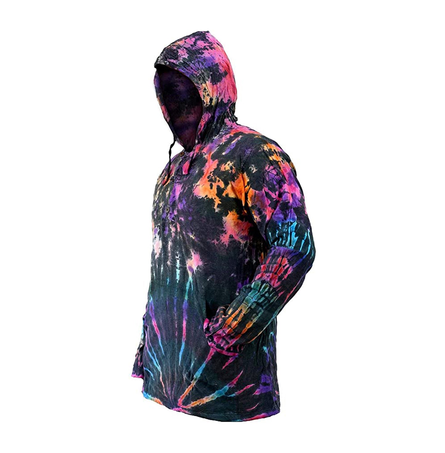 Men's Tie Dye Hoodie Shirt