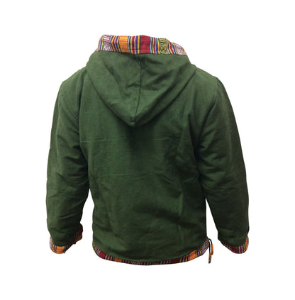 Unisex Woven Cotton Fleece Lined Pull Over