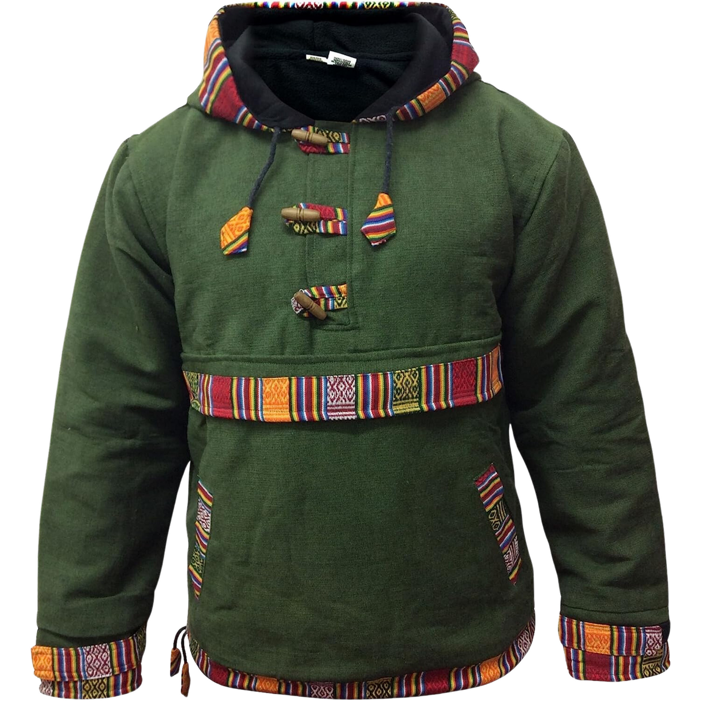 Men's Fleece Lined Light Hoodie Shirt