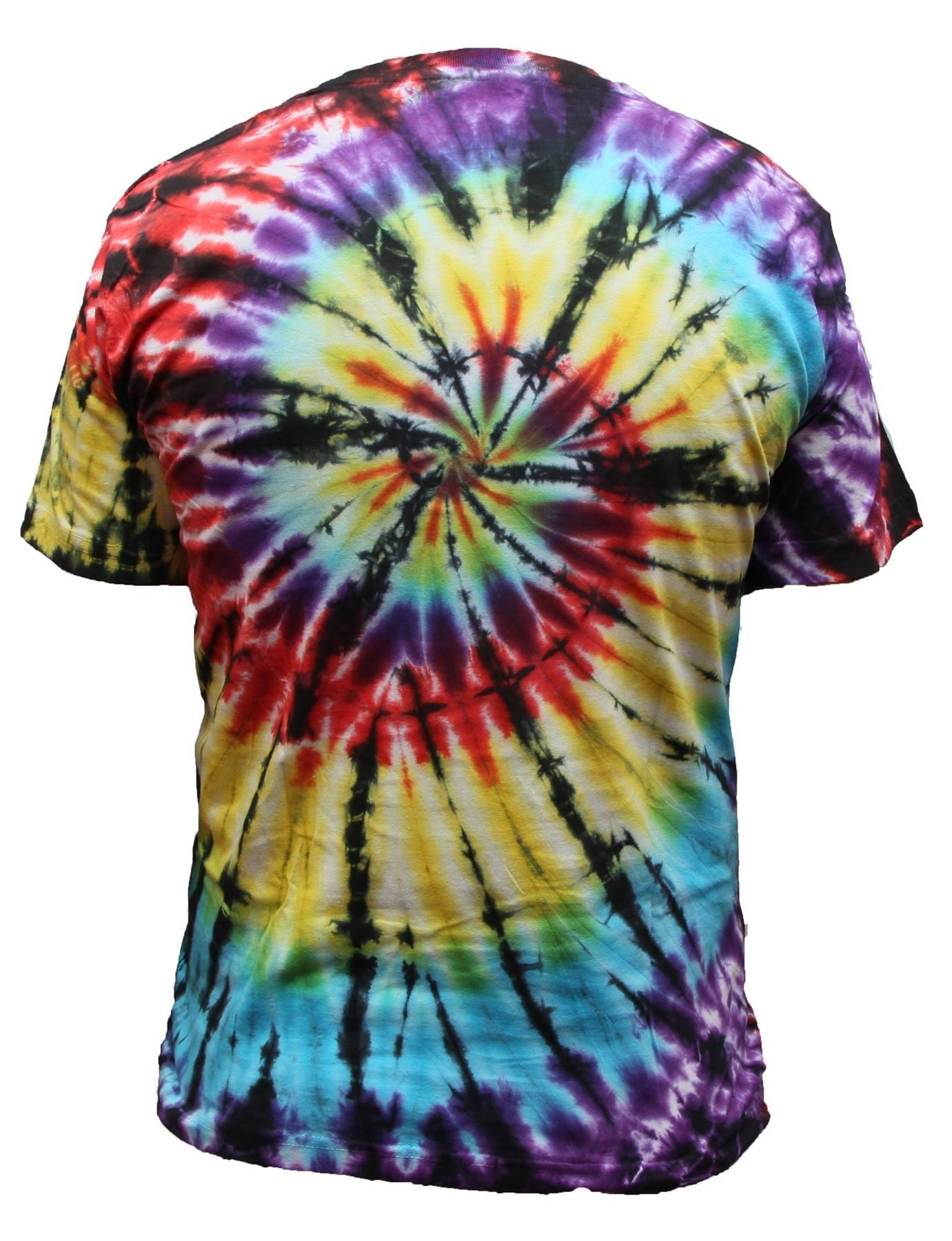 Our best selling staple unisex tie dye t-shirt. Nail the DIY tie-dye trend the easy way. Features a crew neck, drop shoulders, dad cut style in a soft, cotton. There are so many colours available in this bright and eye catching style that it'll be hard to decide what design to pick! 