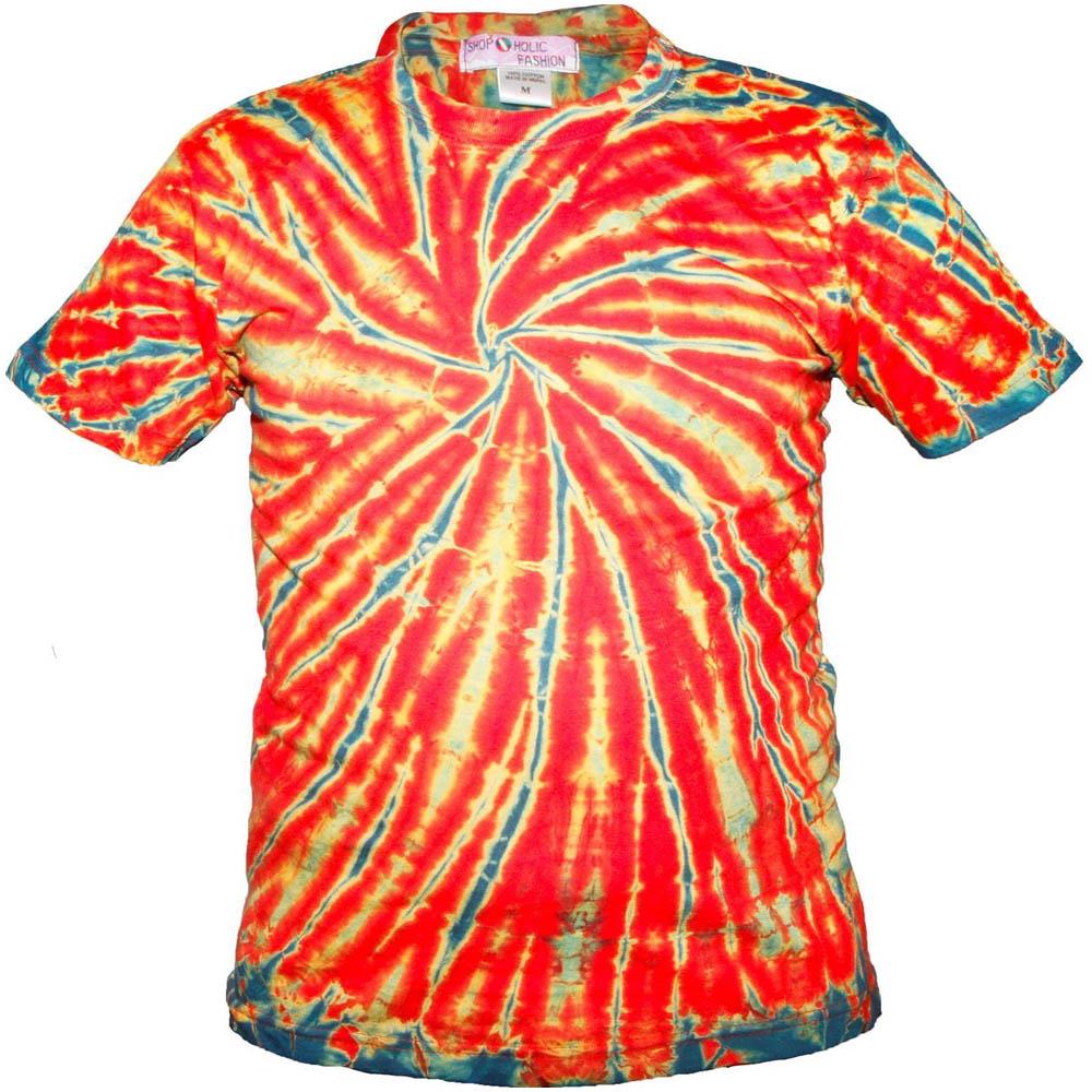 Our best selling staple unisex tie dye t-shirt. Nail the DIY tie-dye trend the easy way. Features a crew neck, drop shoulders, dad cut style in a soft, cotton. There are so many colours available in this bright and eye catching style that it'll be hard to decide what design to pick! 