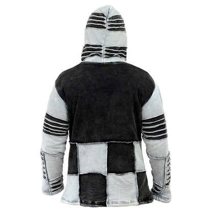 Women's Stonewashed Gothic Hippie Hooded Jacket