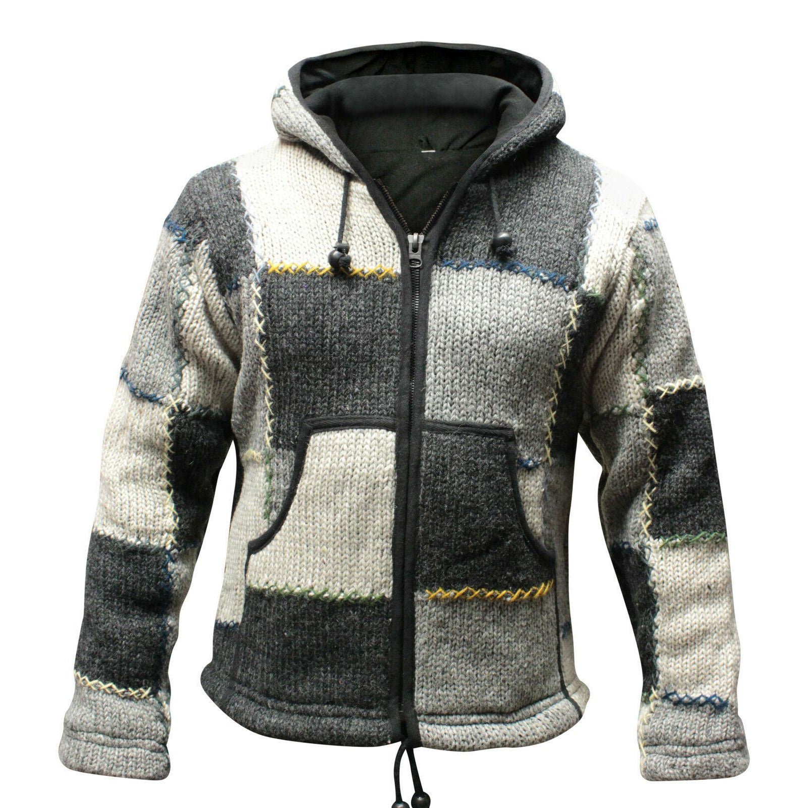 grey-and-black-patchwork-wool-jacket-hoodie-for-men