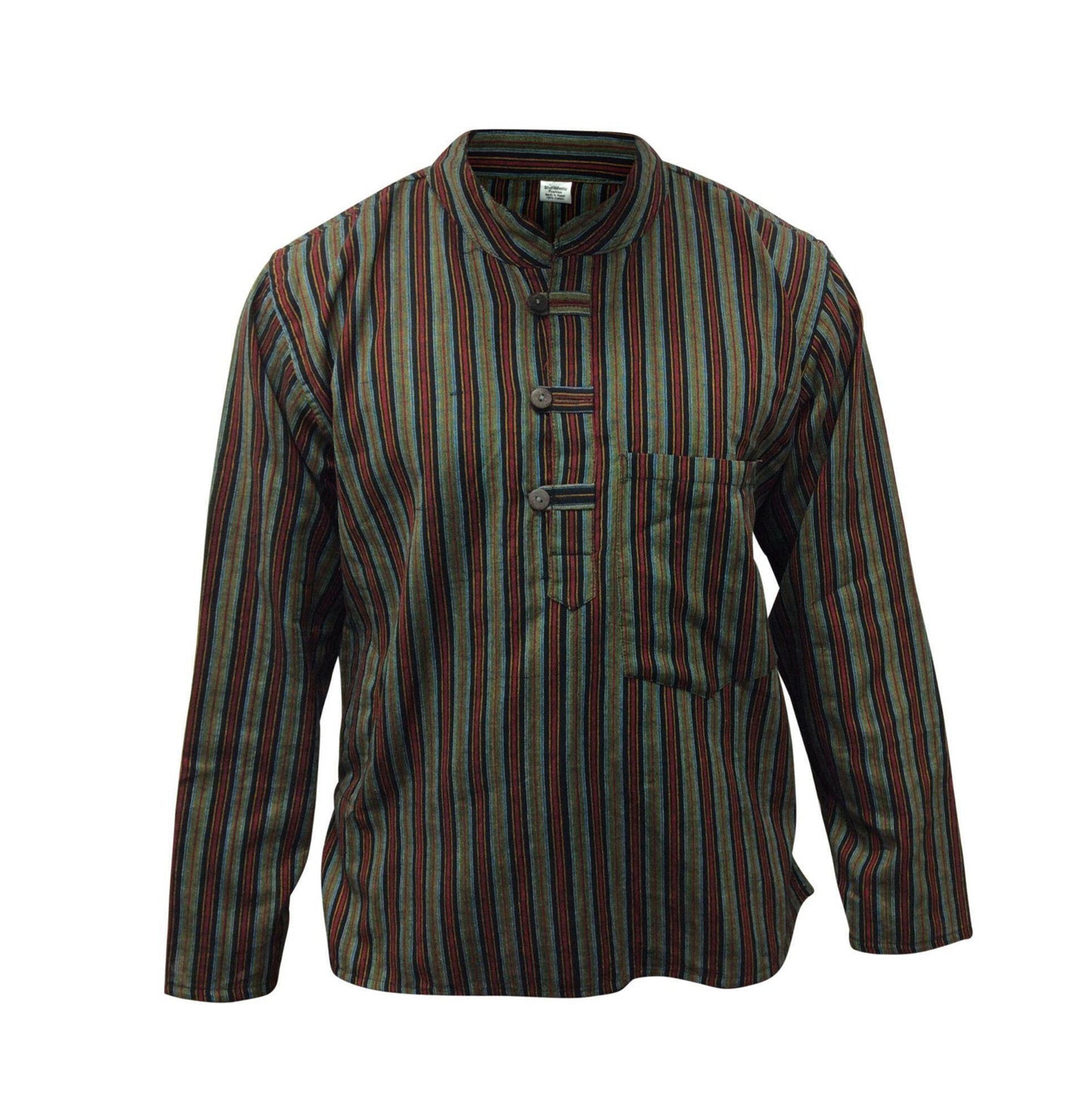 mens-multi-striped-long-sleeve-grandad-shirt