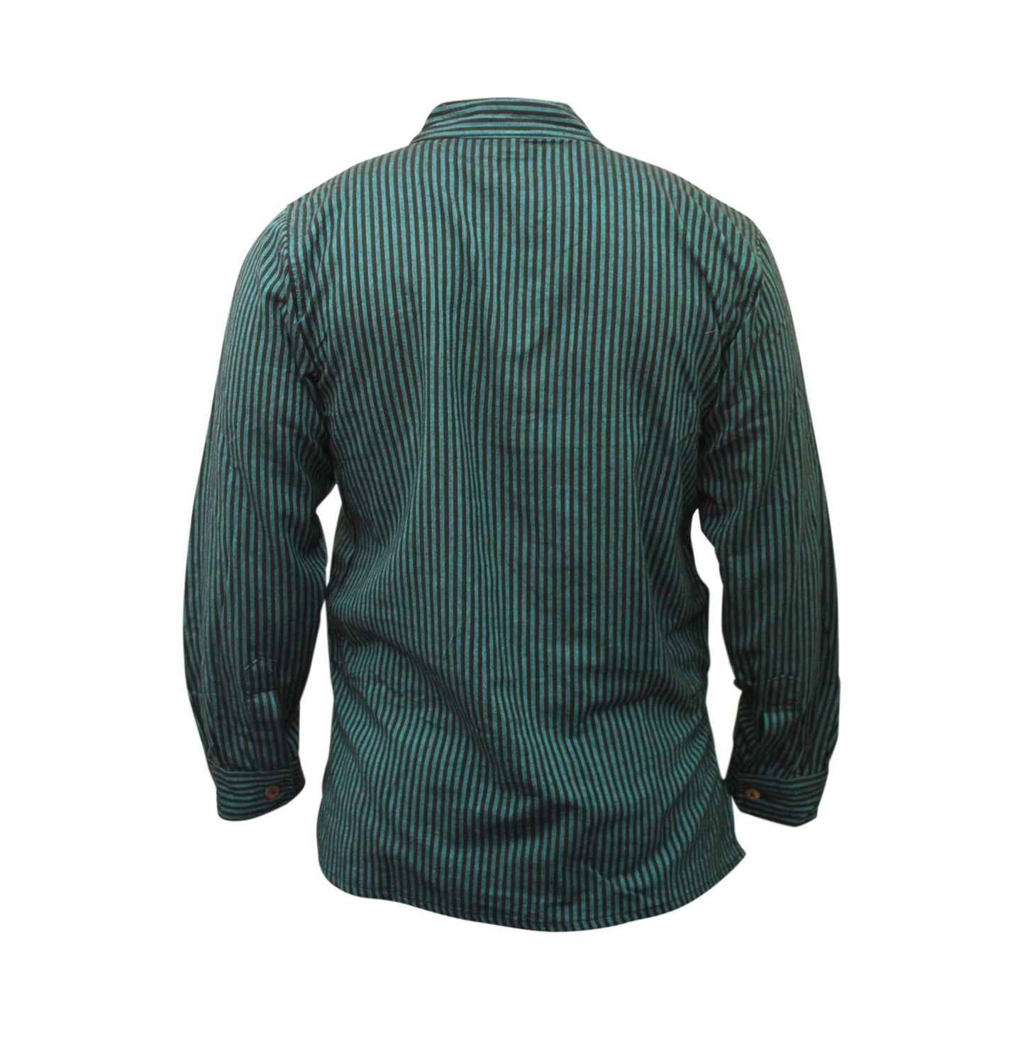 mens-pinstripe-collarless-classic-summer-shirt