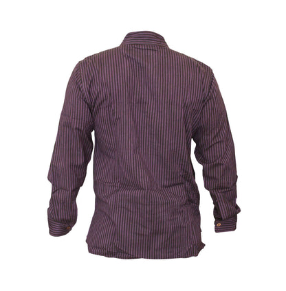 mens-pinstripe-collarless-classic-summer-shirt